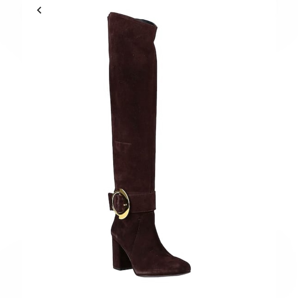 Pinko suede over the knee boots